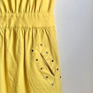 DKNY Edie Rose - Yellow, linen party dress